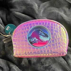 Holographic Profusion Cosmetics Dinosaur Cosmetic Bag